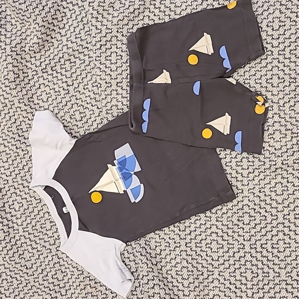 Tea Collection Out to See Short Sleeve Pajamas Size 3